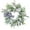 Green, variant on Spring Flower Wreath With Simulation Silver Sage & Lamb's Ear, Artificial Wildflower Wreath, Home Courtyard Door Wall Decor, Perfect for Spring/Summer Holiday Decoration, 17.7in/45cm, Green
