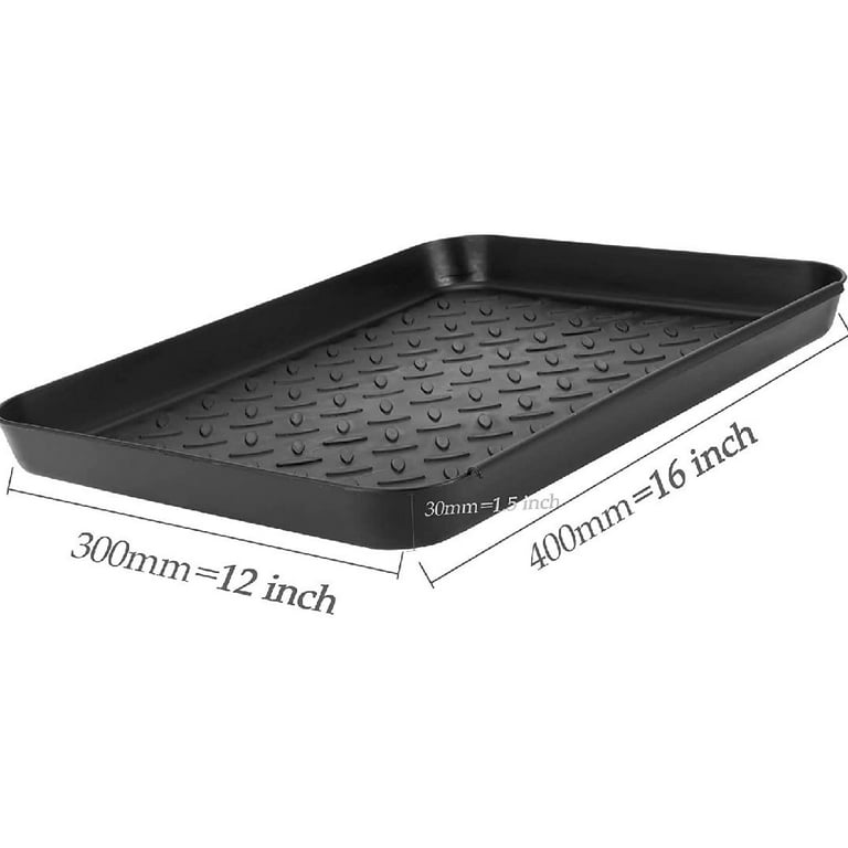 2 Packs Boot Tray For Entryway Indoor, Pet Food Mat Tray, 16.54 X 12.59  Inches (Approx 42 X 32 Cm), Waterproof Shoe Tray For Indoor & Outdoor,  Boots