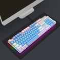 thumbnail image 4 of Mechanical Gaming Keyboard, 104 Key, 28 Backlight Modes, Blue Switch, Plug and Play, RGB Wired Computer Keyboard for , Linux, 4 of 7