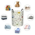 thumbnail image 6 of Daiia Colorful Mushrooms and Plants Round Laundry Basket with Handles Thickened Waterproof Circular hamper,Dirty Clothes Storage Basket for Bedroom,Bathroom,College Dorm-Small, 6 of 8