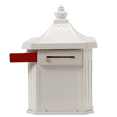 thumbnail image 2 of Gibraltar Mailbox - Hamilton - Premium Large Locking Aluminum Post Mount White, 2 of 8