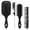 Black, variant on Livhil 4Pcs Paddle Hair Brush Set, Black Hair Brush for Women and Men, Detangling Brush for Curly Hair Long Thick, Hairbrush Great On Wet or Dry, No More Tangle