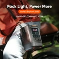 thumbnail image 3 of Jackery Explorer 240D Portable Power Station, 250Wh LiFePO4 Battery, 200W DC Output, 1-Hour Fast Charging, Compact Power Bank for Camping, Travel and Emergency Backup, 3 of 8