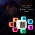 thumbnail image 2 of Alarm Clock Digital Travel for Bedroom Boy Girl,Small Desk Bedside Clocks,Display Time/Date LED Nig, 2 of 5