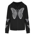 thumbnail image 1 of Pntutb Moda Hombres y Mujeres Casual Bolsillos Impreso Manga Larga Suelta Otoño Blusa Otoño/Invierno Sudadera Oscura Pntutb Pntutb-5941, 1 of 5