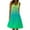 Green, variant on Summer Dresses for Women 2025, Womens Summer Round Neck Print Sleeveless Beach Dress(Blue,L)