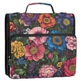 thumbnail image 5 of FORMRS Zipper Binder with Shoulder Strap 2-inch Ring 500 Sheet Capacity File Bag, Vibrant Blooming Flowers, 5 of 5