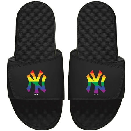 

Men s ISlide Black New York Yankees Rainbow Slide Sandals