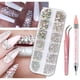 thumbnail image 2 of Juego De Joyas De Arte De Uñas De Fondo Plano Diamante Sinfonía En Forma De AB Diamantes De Imitación Decoración Vidrio Taladro Caja De Clavos, 2 of 4