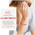 thumbnail image 2 of Pulsera de hilo rojo para la buena suerte pulseras de hilo ajustable nudos pulsera regalos para las mujeres, 2 of 7