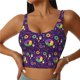 thumbnail image 1 of Balery Mardi Gras and Donuts Sujetadores deportivos con espalda cruzada para mujer, acolchados, sin costuras, de alto impacto, ideales para yoga, gimnasio, entrenamiento y fitness.-Medium, 1 of 8