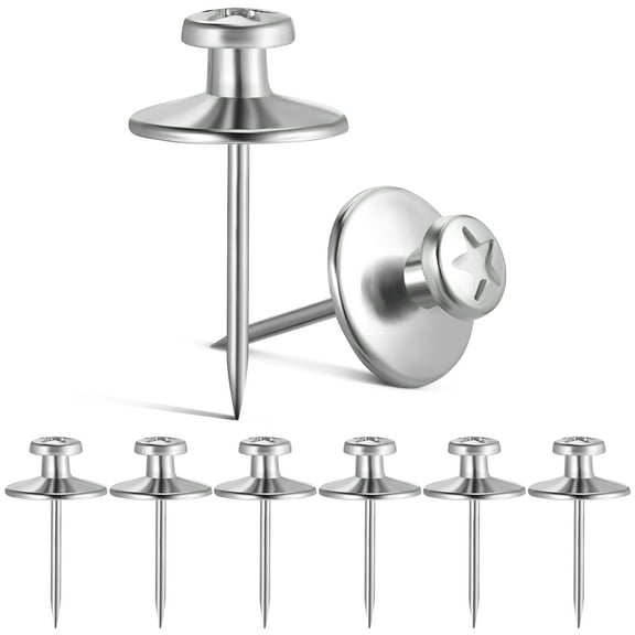 Milisten 50 Pcs Picture Hanging Hardware Zinc Alloy Silver Wall Thumb Tacks Home Items