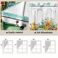 thumbnail image 5 of Hello Spring Swag Valances for Windows 2 Pack, Kitchen Window Curtains 36 Inch Length, Easter Flowers Green Truck Floral Blue Plaid Privacy Swag Curtains for Living Room/Bathroom 36"x36", 5 of 8