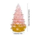 thumbnail image 3 of Fwttom Small Christmas Tree, Christmas Tree Decorations Natural Crystal Artificial Christmas Tree, Colorful Mini Table Top Christmas Tree for Gift & Holiday Decor, 3 of 6
