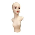 thumbnail image 1 of Cabeza de maniquí femenino, soporte del modelo de exhibición de pelucas, soporte suave para la exhibición de pelucas, fabricación, peinado, joyas, Aumentar, 1 of 8