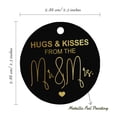 thumbnail image 6 of Inkdotpot Gold Foil Paper Hang Tags Hugs & Kisses From The Wedding Favor Tags 100 Pieces, 6 of 6