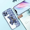thumbnail image 4 of FIEWESEY Compatible iPhone 12 Pro Phone Case, Cool Bear Shockproof Fashion Full Protection Soft TPU and Hard PC Back Scratch Slim Case for iPhone 12 Pro 6.1 inch (Deep Blue), 4 of 6