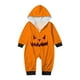 thumbnail image 2 of Family Halloween Pjs Matching Sets Halloween Print Long Sleeve Zippered One Piece Pajama Hooded Jumpsuit Winter Halloween Pjs Family Set, 2 of 4