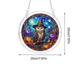 thumbnail image 3 of Halloween Sun Catcher for Window Hanging, 8 Styles Stained Glass Acrylic Puzzle Suncatcher for Windows Wall Car, Spooky House Warming Gift for Family Friends by MPOISVA, 3 of 7