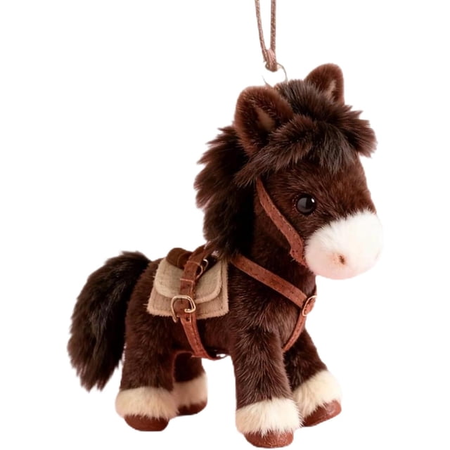 Llavero Y Colgante De Bolso De Peluche De Poni, Llavero De Poni Mascota Del Año Nuevo Del Caballo 2026, Accesorio Lindo for Bolsos Y Mochilas, for Bolsos, Carteras O Llaveros