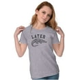 thumbnail image 4 of Funny Later Alligator Animal Pun Womens Slim Fit Graphic Tee Brisco Brands L, 4 of 6