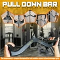 thumbnail image 2 of LAT Pull Down Bar for Cable Machine, LAT Pulldown Attachments T Bar V Bar Cable Attachment, Back Tricep Bar Strength Training Handle, 2 of 7