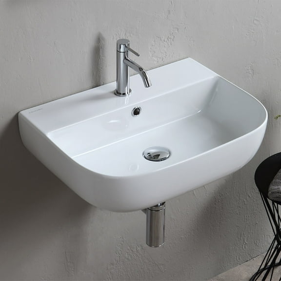 Nameeks Scarabeo 1811-One Hole Scarabeo Glam 22" Rectangular Ceramic Vessel Or Wall