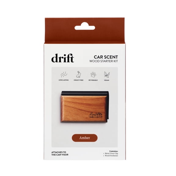 Drift at Walmart Wood Car Freshener Starter Kit-Amber