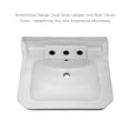 thumbnail image 7 of Whitehaus Whv024-L33-3H Victoriahaus 23-1/2" Rectangular Ceramic Lavatory Console Sink -, 7 of 7