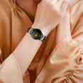 thumbnail image 6 of KOMI Bling Bands Compatible with Google Pixel Watch 3 41mm/Pixel watch 2/Pixel Watch Band for Women Men, Dressy Jewelry Metal Wristband Strap Diamond Rhinestone for Google Pixel watch 3 41mm Black, 6 of 7