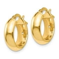 thumbnail image 2 of Leslie's Real 14kt Yellow Gold Polished Hoop Earrings; for Adults and Teens; for Women and Men, 2 of 3