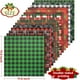 thumbnail image 4 of Haooryx 60 hojas de papel de origami a cuadros navideños de doble cara, colección de 11 x 11 pulgadas, papel decorativo a cuadros rojo y verde para manualidades, tarjetas de Navidad, álbumes de recort, 4 of 4