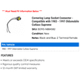 thumbnail image 2 of Cornering Lamp Socket Connector - Compatible with 1983 - 1997 Oldsmobile Cutlass Supreme 1984 1985 1986 1987 1988 1989 1990 1991 1992 1993 1994 1995 1996, 2 of 2
