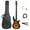 Sunset, variant on XiHuaZhaoChen Electric Bass Guitar Full Size 5 String Exquisite Stylish Bass with Power Line, Bag and Wrench Tool ,Black