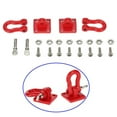 thumbnail image 3 of 20X Metal Climbing Trailer Tow Hook Hooks Buckle,for 1/10 Scale RC Crawler Truck D90 SCX10 Climbing Car,Red, 3 of 4