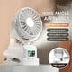 thumbnail image 4 of Fiudx Mini Ventilador Portátil con Rotación de 360 Grados, Silencioso para Uso En Casa o En La Oficina, Recargable con Potente Viento, Ideal para Actividades Al Aire Libre En Verano, Ligero y Fácil d, 4 of 6