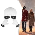 thumbnail image 6 of Milageto Couple Holding Hand Gloves Fleece Hand Muff for Cold Weather Skiing Sledding white, 6 of 8