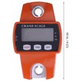 thumbnail image 2 of HONITANO Balance Électronique Suspendue Robuste Rouge avec Grand Écran LCD pour la Mesure du Poids, 2 of 6
