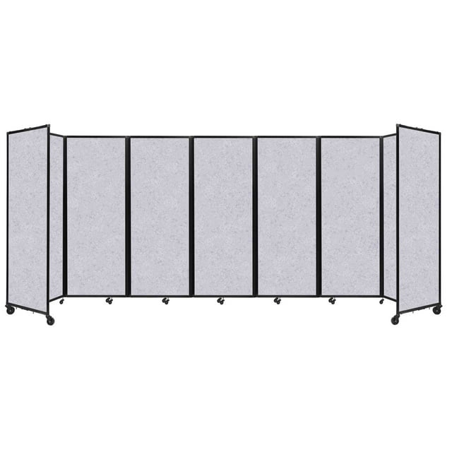 Versare Room Divider 360 Folding Portable Partition | Freestanding Decorative Room Separator | 3, 5, 7 or 9 SoundSorb Panels Wide | Up to 7'6" Tall
