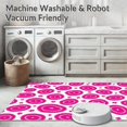 thumbnail image 5 of ODIKA 6'x9' Machine Washable Non-Slip Area Rug, Fuchsia Cheetah Motif Girly Flair High Traffic Rug, Pink, 330203, 5 of 5