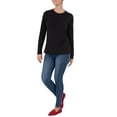 thumbnail image 5 of Time And Tru Women's Long Sleeve Crew Tee, 5 of 5