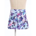 thumbnail image 2 of zdhoor Kids Girls Rash Guard Bikini Bottoms Leaf Pattern Swim Skirts Sun Protection Summer Beach Blue 16, 2 of 7
