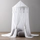 thumbnail image 2 of Toldo para cama para niños, cama de bebé, cúpula redonda para niños, interior y exterior, castillo, tienda de juegos, decoración de la casa colgante, rincón de lectura, lona de algodón, Coral, 2 of 5
