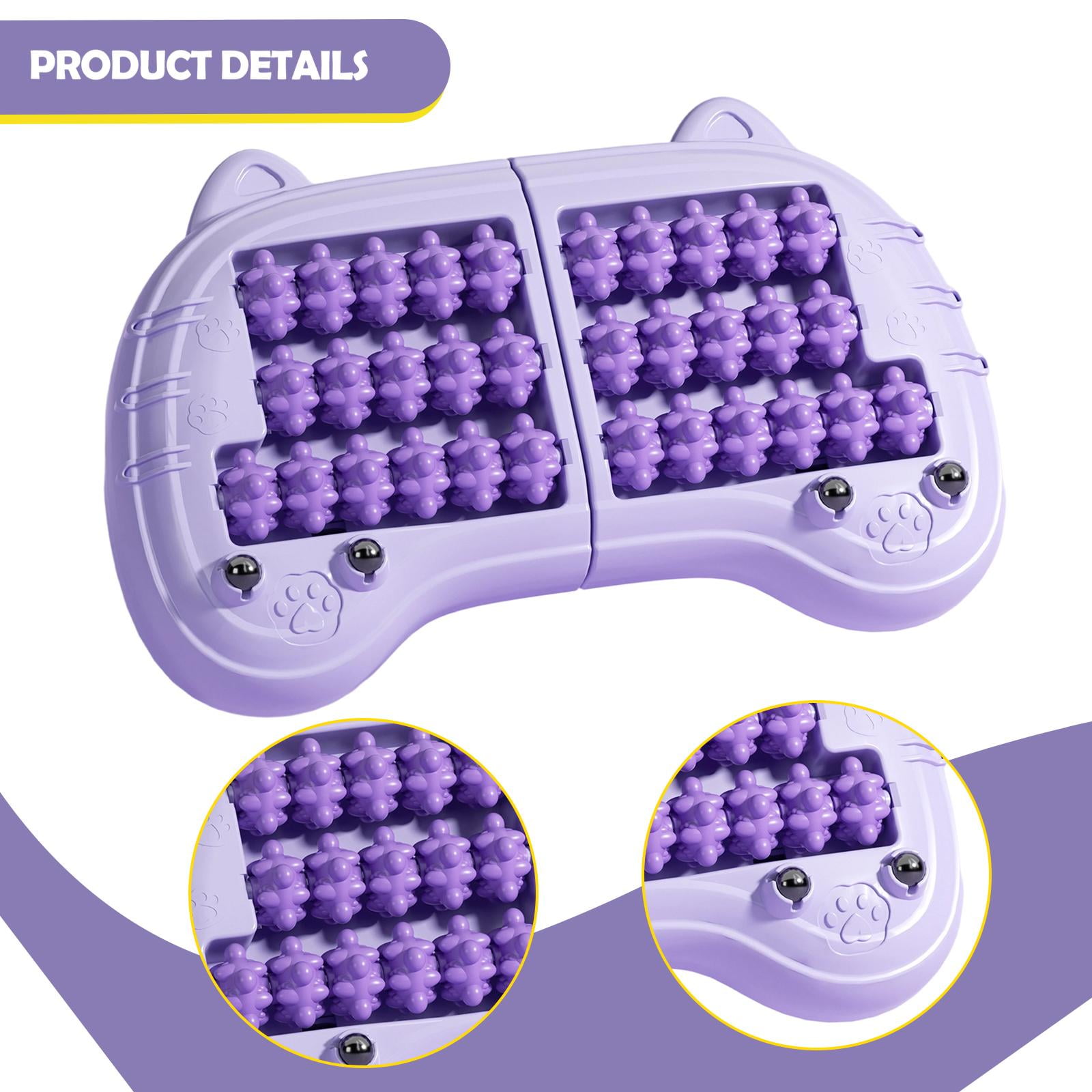 DimyFew Comfortable Foot Massager Roller Handheld Sturdy Muscle Massage Roller for Women purple