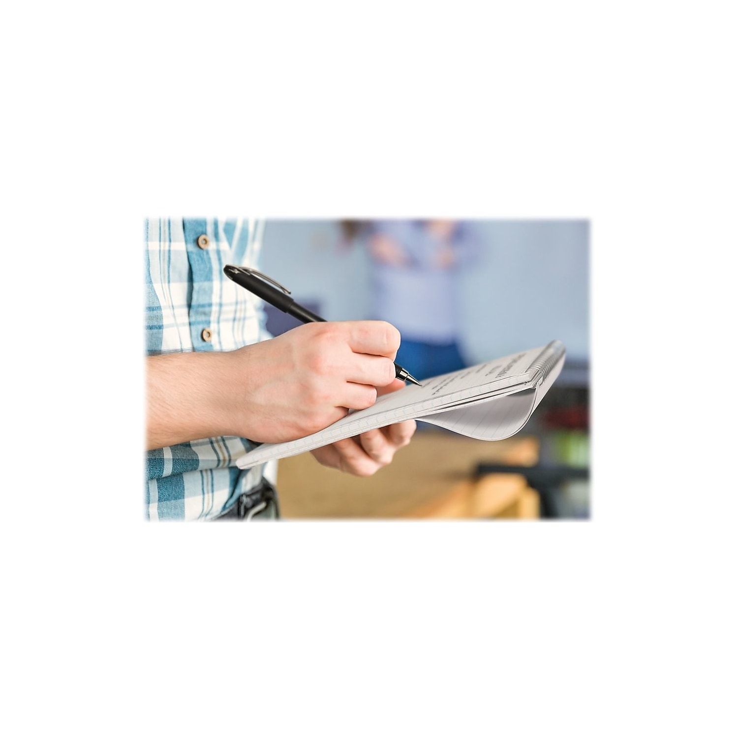 Ampad Earthwise Reporter's Notepads 4" x 8" Gregg Ruled White 625913
