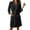 Black, variant on Women's Lightweight Kimono Robe 3/4 Sleeve Knee Length Bathrobe Soft Comfortable Sleepwear Wear Spa Relaxation Home Wear Sleepshirts for Women Nightgown Comfy Sleepwear
