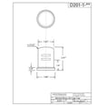 thumbnail image 2 of Westbrass D201-1-26 Bouchon d'Entrefer en Laiton Résistant - Chrome Poli, 2 of 2