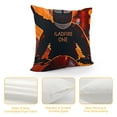 thumbnail image 4 of YINGXI Decorative Throw Pillow Covers in with Catchphrase Don't Panic for Suit on Open Shipped Pillow Case Square Cushion Cover for Sofa Couch Bed Car 24x24in, 4 of 5