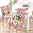 thumbnail image 5 of ZHANZZK Cute Pineapple Summer Stretch Chair Cover Protector Seat Slipcover for Dining Room Hotel Wedding Party Set of 4, 5 of 6