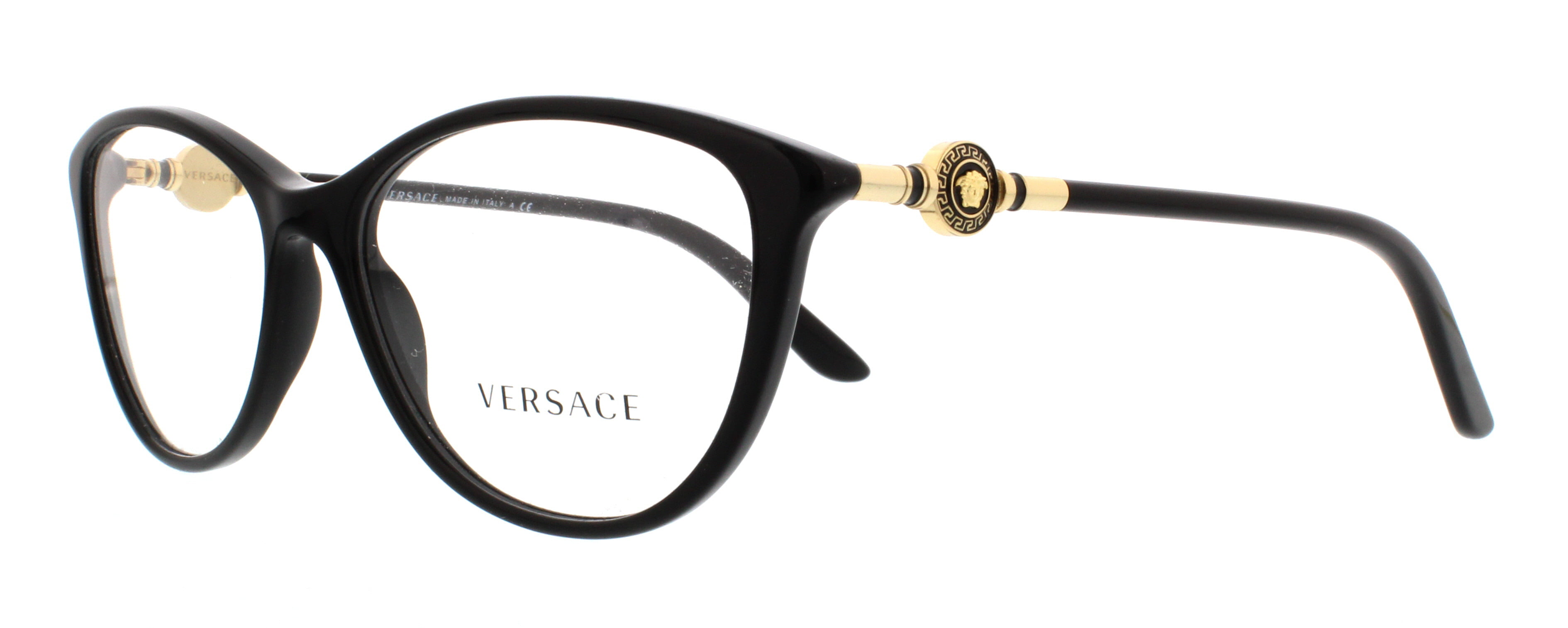 VERSACE Eyeglasses VE3175 GB1 Black 54MM - Walmart.com